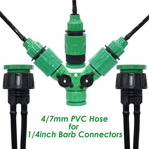 1/4'' Garden Watering Hose 4/7mm PVC Micro Drip Irrigation Pipe Tubing, for Sprinkler Lawn Pot Plant Greenhouse (Color : SPL11-065-100M) - Image 4