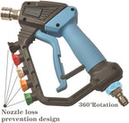 GDHXW Short High Power Pressure Washer Gun with Swivel, 5 Nozzle Loss Prevention Design 5000 PSI For Pressure Washer - Image 3