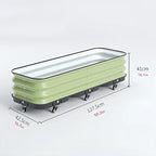 Patio Flower Plant Planter Box, Vegetables Planting Container, for Vegetable Planter Grops Garden Outdoor Patio(H41CM,42.5x127.5cm) - Image 2