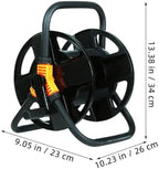 Toddmomy Car Wash Water Pipe Rack Black Hose Reel Garden Hose Holder Stainless Steel Handle Compact Storage Random Color - Image 2
