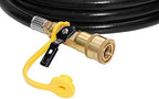 18 Ft RV Propane Quick Connect Extension Hose with 1/4 Inch Hose Fittings - Image 3