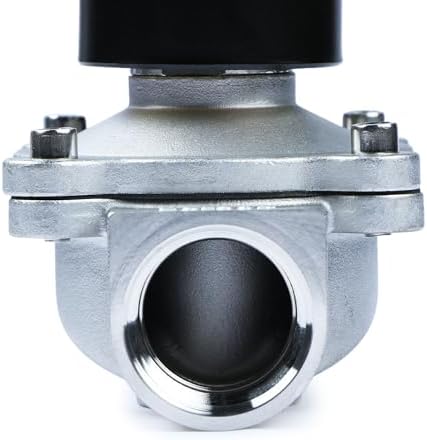 U.S. Solid 1" 24V AC Stainless Steel Electric Solenoid Valve N.C. Air Water Fuel VITON - Image 6