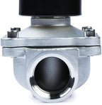 U.S. Solid 1" 24V AC Stainless Steel Electric Solenoid Valve N.C. Air Water Fuel VITON - Image 6