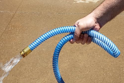 Continental Kinkguard Blue Garden Hose, 5/8in Inside Diameter Male x Female Garden Hose Thread (25ft) - Image 2