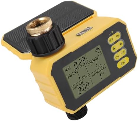 Fafeicy Solar Sprinkler Timer, Adjustable Solar Panel Automatic Water Timer with Rain Sensor for Efficient Garden Irrigation System - Image 7