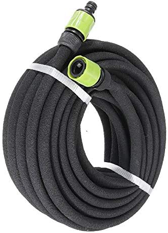 Sprinkler Controller 15m Black Porous Irrigation Soaker Hose Expandable Flexible Watering Dripper Tu Pipe Garden Lawn Plant Irrigation Tool Automatic Water Irrigation Control System by Unknown