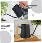 Watering Can Large Capacity with Long Spout, Retro Stainless Steel - Image 6