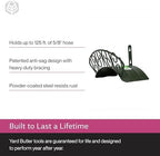 Yard Butler Heavy Duty Wall-Mounted Hose Hanger - Spiral Design, Green - Image 4