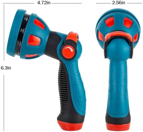 Garden Hose Nozzle Sprayer Heavy-Duty Metal 10-Pattern-2Pack - Image 2
