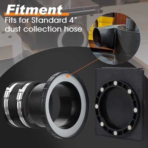 4"Magnetic Dust Collection Fittings,Mag 4Inch Blast Gate for Dust Collector - Image 6