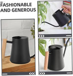 Retro Stainless Steel Long Spout Watering Can with Wooden Handle - Image 3