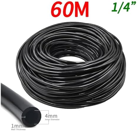 Ship accessories 5-100m Garden Watering Hose 4/7mm PVC Micro Irrigation Pipe Drip Irrigation Tubing Sprinkler 1/4'' Lawn Balcony Greenhouse Irrigation accessories(A-60M) - Image 2