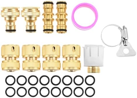 9 Pcs Brass Garden Hose Tap Quick Connector Pipe Fitting Kit for Outdoor Tap Connector Connecting Nozzles/Hoses/Pipes/sprinklers - Image 6