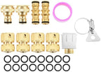9 Pcs Brass Garden Hose Tap Quick Connector Pipe Fitting Kit for Outdoor Tap Connector Connecting Nozzles/Hoses/Pipes/sprinklers - Image 6