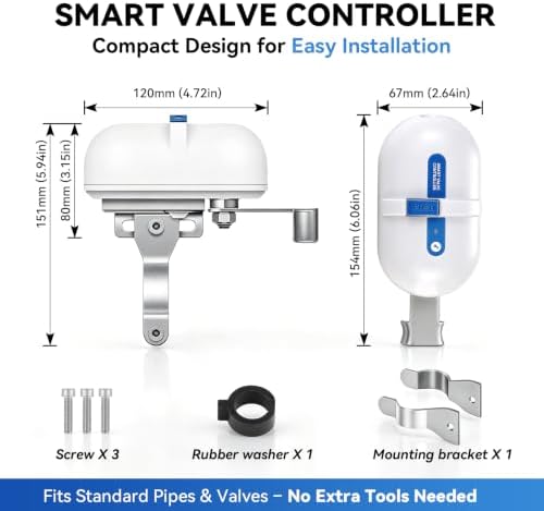 WiFi Smart Water Leak Detection & Auto Shut-Off Kit – 1 EVO Valve Controller + 2 Wireless Sensors, No Hub Needed, Works with Alexa & Google Home, Real-Time App Alerts for Home & Business - Image 6