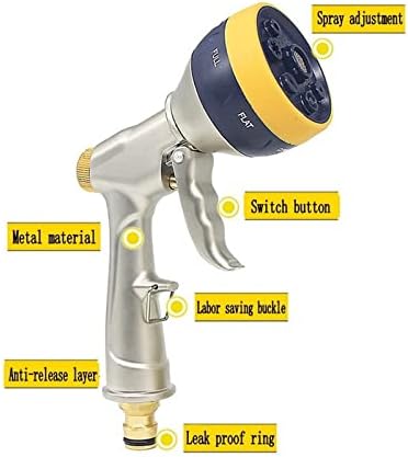 Hose Spray Gun,High-Pressure Metal Water Car Washer Nozzle Home Garden Watering Sprinkle Cleaning Tools - Image 4