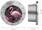 Mechanical Kitchen Timers for Cooking,Flamingo Printed 60 Minute Magnetic Countdown Timer,Cute Cooking Timers with Alarm,Stainless Steel Time Timer Manual No Batteries Required - Image 2