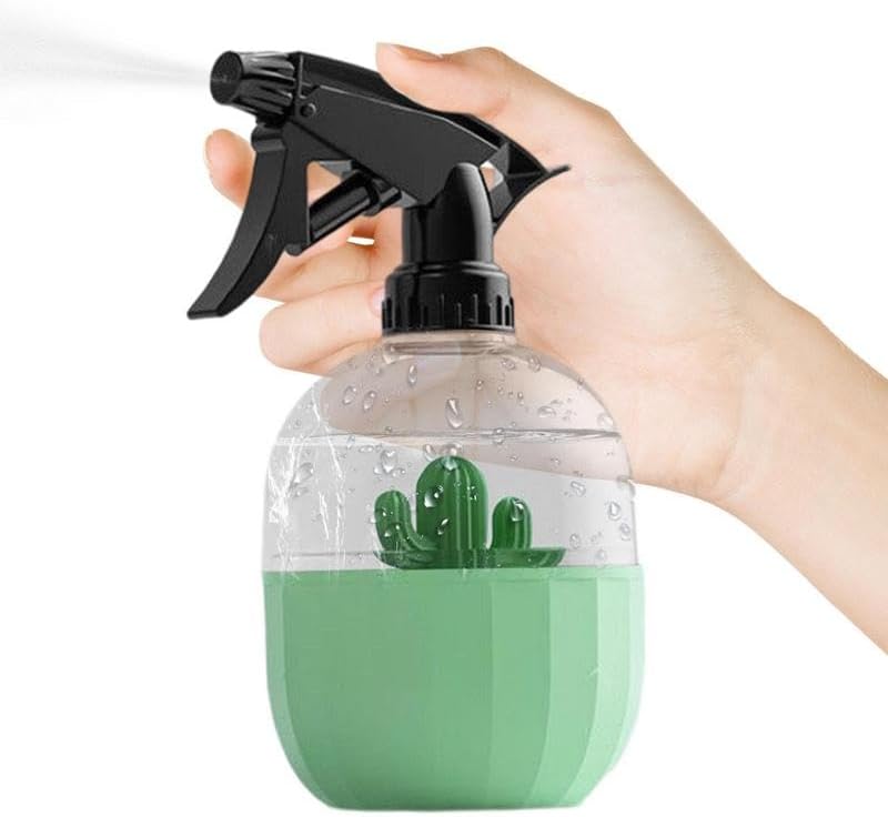 Watering Can Cactus Gardening Spray Bottle, 500ml Watering Can for Indoor Plants, Reusable Pressure Spray Bottle For Spraying Plants Watering Home Garden Watering Cans Indoor Watering Can (Color : Gr - Image 3
