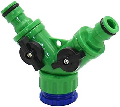 Plumbing Fittings Ball Valve Hose Connector 2-Way Garden Tap Water Splitter Y Watering Adjustable Switch Female 1/2 3/4 1pcs(A) by Unknown