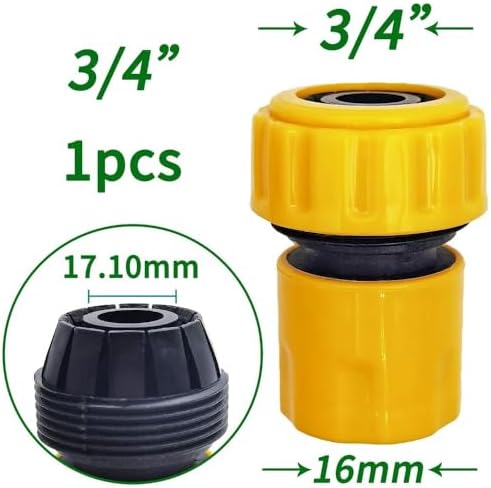 6PCS 3/4 1/2 inch Garden Hose Pipe Repair Connector Fitting Tubing Quick Connection(1I2inch-6pcs) - Image 3