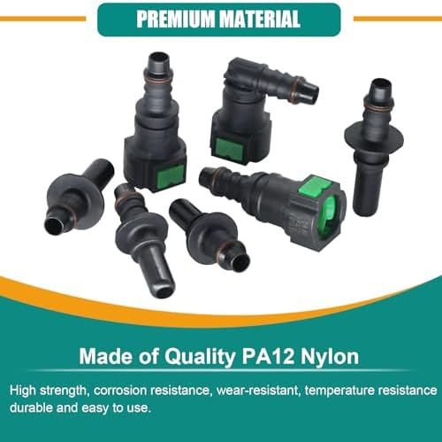 30pcs Assorted Fuel Line Quick Connector Set, Fuel Line Repair Kit Hose Release Connect Fittings SAE 7.89mm 9.49mm 9.89mm to ID 8mm - Image 3