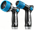 2 Pack Garden Hose Nozzle, Heavy Duty Metal Sprayer with Adjustable Spray Patterns, Easy Water Flow Control & Leak Proof Design by Unknown
