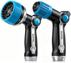 2 Pack Garden Hose Nozzle, Heavy Duty Metal Sprayer with Adjustable Spray Patterns, Easy Water Flow Control & Leak Proof Design by Unknown