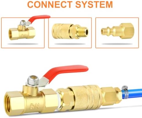 GASHER 12PCS 3/8"MNPT Brass Industrial Coupler,1/4 Flow Quick Connect Air Coupler - Image 6