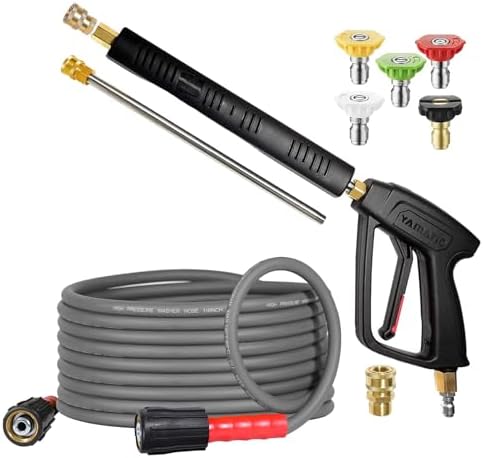YAMATIC Pressure Washer Gun Hose Kit Stainless Steel Wand by YAMATIC