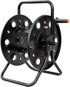 SPECILITE Metal Garden Hose Reel, Portable Outdoor Floor Stable Water Pipe Holder Freestanding, Holds 50-130 Ft of Hose Storage Capacity, UV Resistance, Hose Winder for Outside, Irrigation, Cleaning by SPECILITE