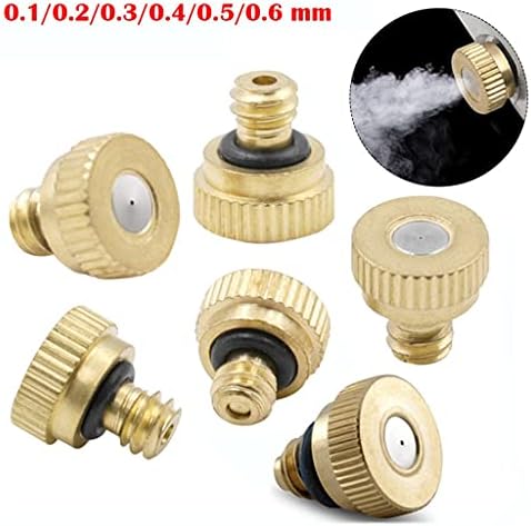 10pcs Water Spray Nozzle Sprinklers Misting Outdoor Cooling System Brass Nozzles 0.3/0.4/0.5 Mm - Image 5