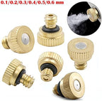 10pcs Water Spray Nozzle Sprinklers Misting Outdoor Cooling System Brass Nozzles 0.3/0.4/0.5 Mm - Image 5