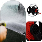 FENICAL Freestanding Garden Hose Reel with Water Gun Holder Black Sturdy Hose Storage Rack for Outdoor Lawn and Patio for Home Watering - Image 5