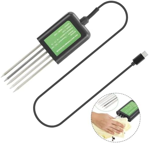 8-in-1 USB Soil Sensor,Waterproof And Rust Proof Probe USB Sensor For Soil Analysis With PH For Temperature/humidity/EC/PH Tester EEE0454086 - Image 7