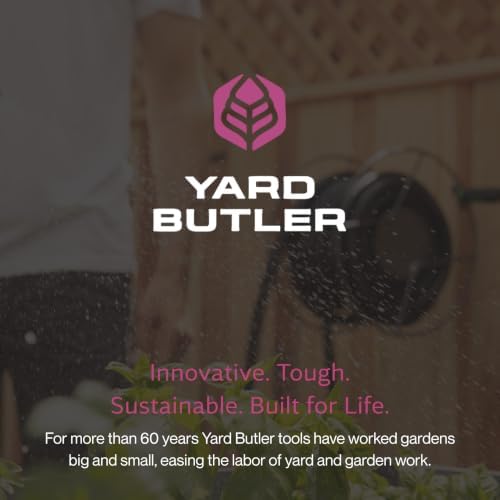 Yard Butler Wall Mounted Swivel Hose Reel, 90°, 75ft - Leakproof Hose Storage Solution - Durable Powder Coated Steel Construction - Rust Resistant Outdoor Watering Accessory - Tangle-Free Operation - Image 7
