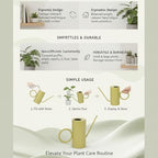 Stainless Steel Long Spout Watering Can, Indoor Plant Watering Can with Extended Spout for Delicate Plants Succulents Ferns Houseplants (Yellow) - Image 6