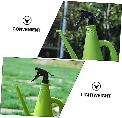 POPETPOP 2pcs Dual-Purpose Watering Can Fine Mist Spray Versatile Garden Tool for Plants Design Green for Houseplant Care - Image 4