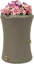 Good Ideas 50 Gallon Nantucket Rain Barrel Planter, Coyote Granite by GoodIdeas