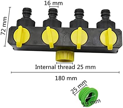 Hose Connector Adapter 1 European Standard Threaded Faucet Adapter For 4-way Hose Distributor With 1/2" -3/4" -1" Internal Threaded Garden Hose (Color : Blue) - Image 5