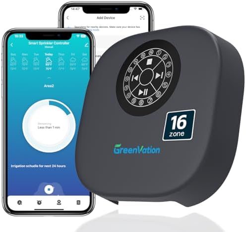 Smart Sprinkler Controller, 16-Zone/Station Irrigation System, App Enabled by SmartGarden