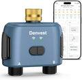 WiFi Water Timer for Garden Hose with Brass Inlet,Smart Hose Timer with WiFi Hub, APP & Voice Control,Up to 20 Watering Plans, 2-Zone Sprinkler Drip Irrigation System Controller for Yard Lawn Watering by Denvest