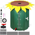 Rain Barrel Water Collection System, 100 Gallon Portable Foldable PVC Rainwater Collector with Spigots and Overflow Kit for Eco-Friendly Water Storage by Unknown