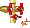 3 Way Garden Hose Splitter, Solid Brass High Flow Spigot Splitter with 3/4” GHT Thread, Individual Shut-Off Valves & Long Handle, Heavy Duty Hose Manifold for Outdoor Faucet by Lifeneedssparkstofly