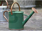 Gardman 8327 Hunter Green Galvanized Steel Watering Can with Copper Accents, 1-Gallon - Image 2