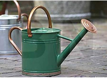 Gardman 8327 Hunter Green Galvanized Steel Watering Can with Copper Accents, 1-Gallon - Image 2