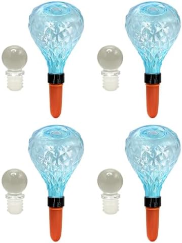 Plant Self Watering Globes 4 Pieces – Glass Automatic Waterer Device Self by Unknown