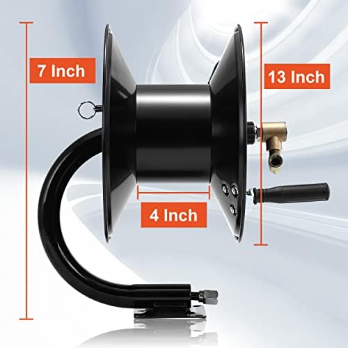 Tool Daily Pressure Washer Hose Reel 100FT x 3/8" / 150FT x 1/4" for Water - Image 6