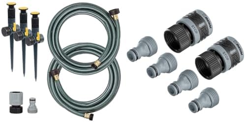 Melnor 65191AMZ Adjustable Spike Sprinkler and 65175AMZ Quick Connect Set Bundle by Unknown