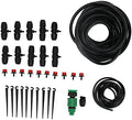 10m 8/11 Hose Adjustable Drippers Tee Kit Garden Automatic Watering Drip Irrigation System by Unknown
