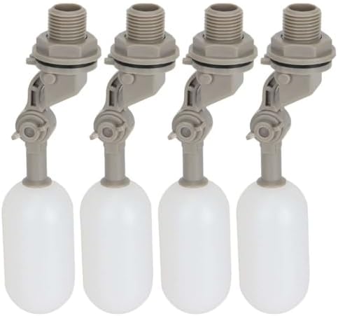 4 Pcs 1/2" Automatic Water Float Shut-Off Valve Quick Connector – Tank Overfill Stop by Unknown